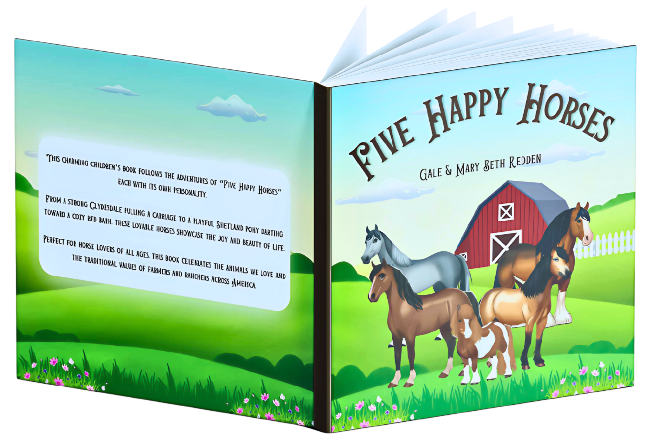 Five Happy Horses. Book Cover Five Happy Horses. Book Cover